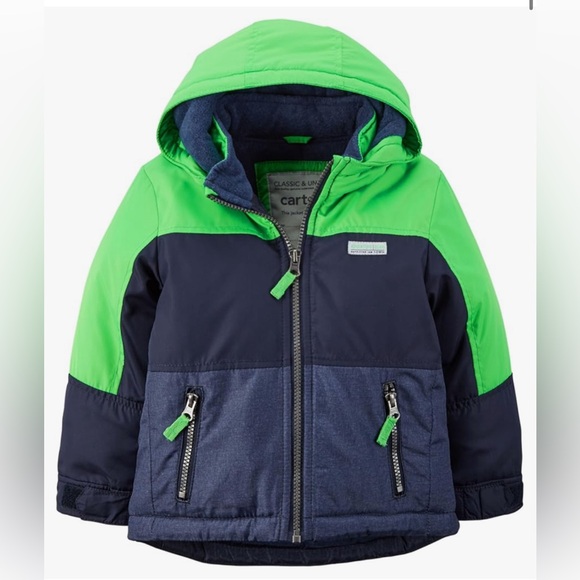 Boys Carter Classic and Unique puffer winter jacket with hood 18Months - Picture 1 of 8